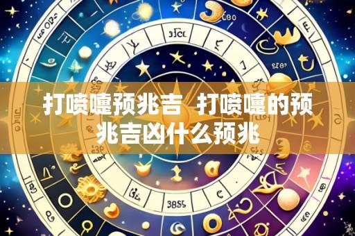打喷嚏预兆吉 打喷嚏的预兆吉凶什么预兆