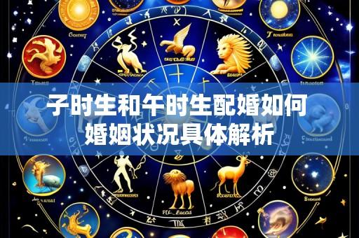 子时生和午时生配婚如何 婚姻状况具体解析