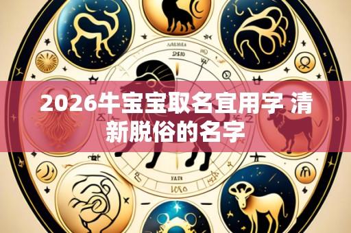 2026牛宝宝取名宜用字 清新脱俗的名字
