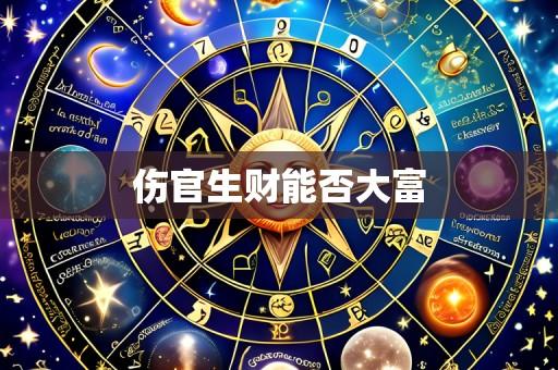 伤官生财能否大富