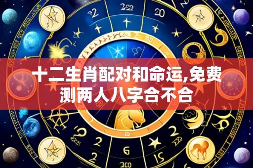 十二生肖配对和命运,免费测两人八字合不合