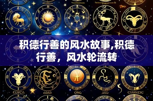 积德行善的风水故事,积德行善，风水轮流转