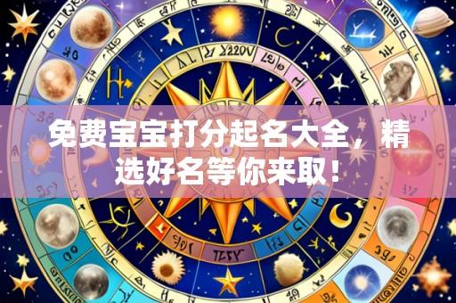免费宝宝打分起名大全,精选好名等你来取!