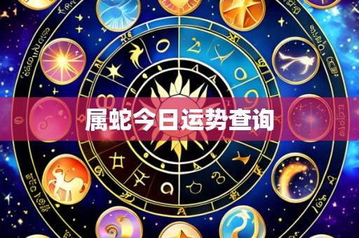 属蛇今日运势查询