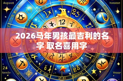 2026马年男孩最吉利的名字 取名喜用字