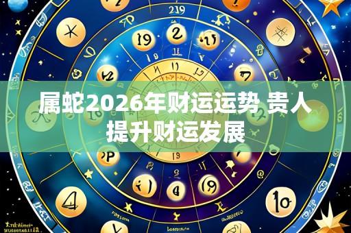 属蛇2026年财运运势 贵人提升财运发展
