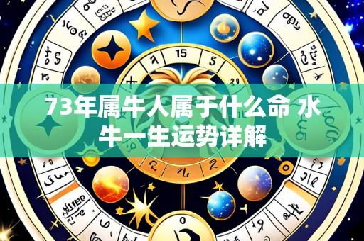 73年属牛人属于什么命 水牛一生运势详解