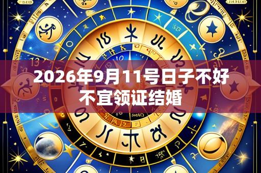 2026年9月11号日子不好不宜领证结婚