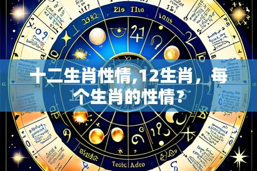 十二生肖性情,12生肖，每个生肖的性情？