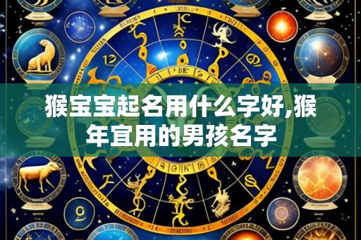 猴宝宝起名用什么字好,猴年宜用的男孩名字