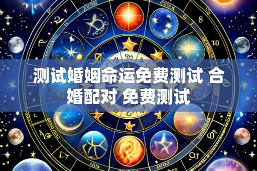 测试婚姻命运免费测试 合婚配对 免费测试