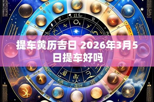 提车黄历吉日 2026年3月5日提车好吗