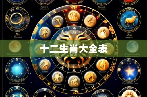 十二生肖大全表