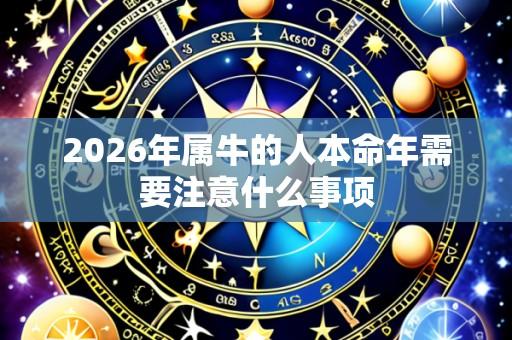 2026年属牛的人本命年需要注意什么事项