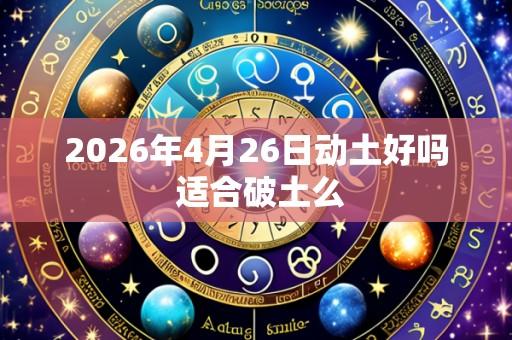 2026年4月26日动土好吗 适合破土么