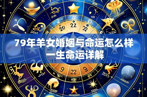 79年羊女婚姻与命运怎么样 一生命运详解