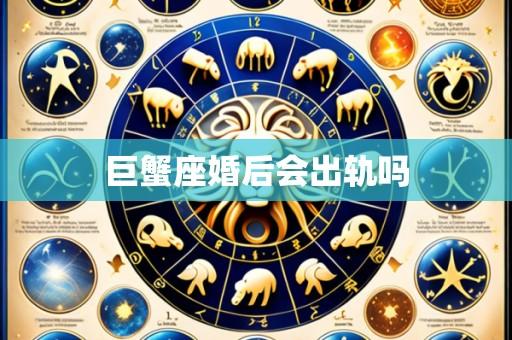 巨蟹座婚后会出轨吗