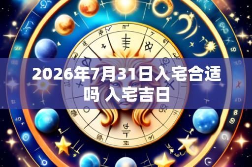 2026年7月31日入宅合适吗 入宅吉日