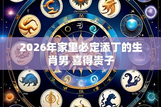 2026年家里必定添丁的生肖男 喜得贵子