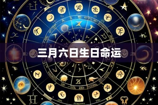 三月六日生日命运