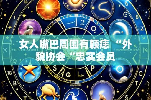 女人嘴巴周围有颗痣 “外貌协会“忠实会员
