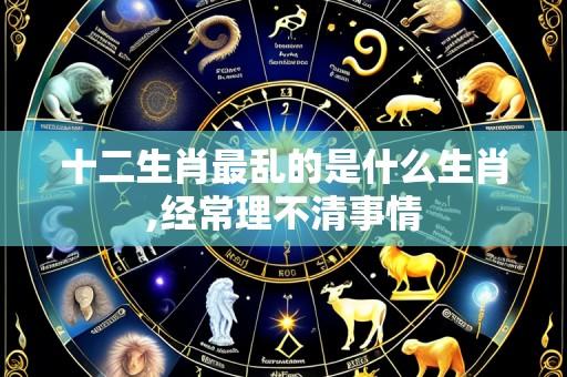 十二生肖最乱的是什么生肖,经常理不清事情