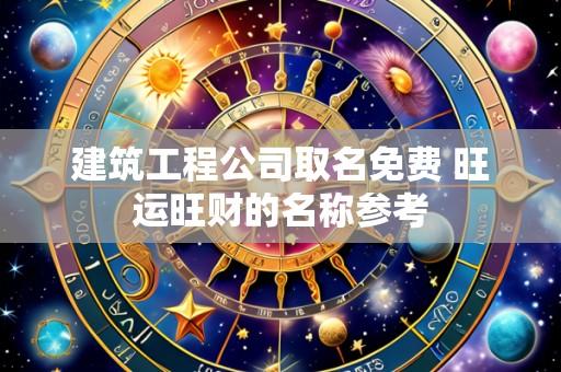 建筑工程公司取名免费 旺运旺财的名称参考
