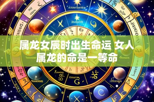 属龙女辰时出生命运 女人属龙的命是一等命