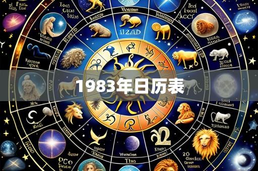 1983年日历表