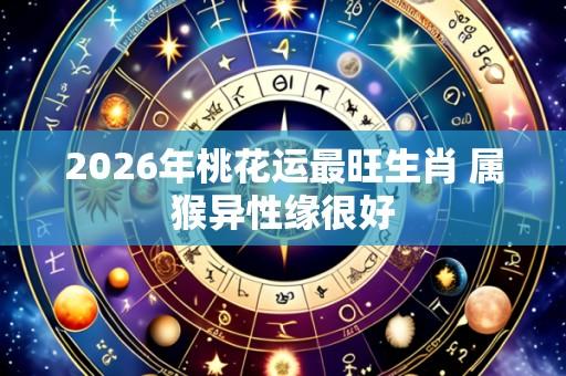2026年桃花运最旺生肖 属猴异性缘很好