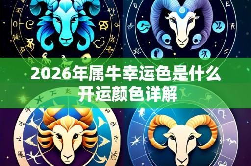 2026年属牛幸运色是什么 开运颜色详解