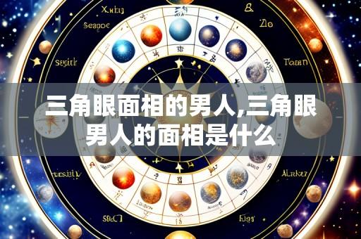 三角眼面相的男人,三角眼男人的面相是什么
