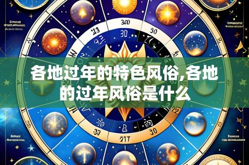 各地过年的特色风俗,各地的过年风俗是什么