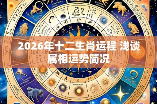 2026年十二生肖运程 浅谈属相运势简况