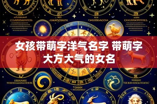 女孩带萌字洋气名字 带萌字大方大气的女名