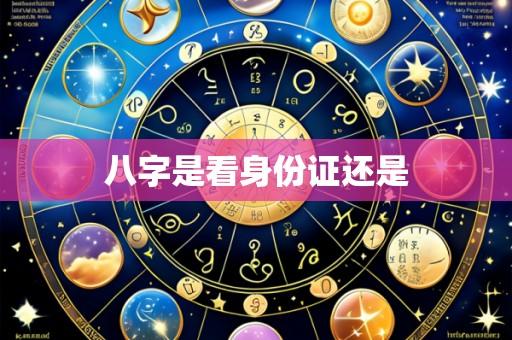 八字是看身份证还是