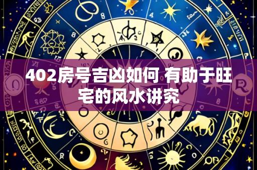402房号吉凶如何 有助于旺宅的风水讲究