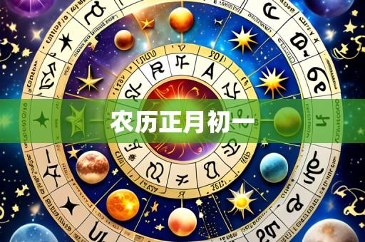 农历正月初一