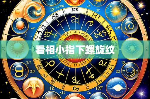 看相小指下螺旋纹