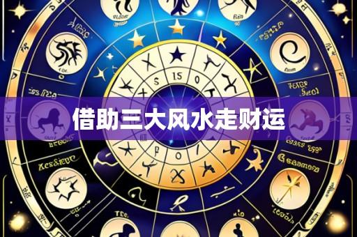 借助三大风水走财运