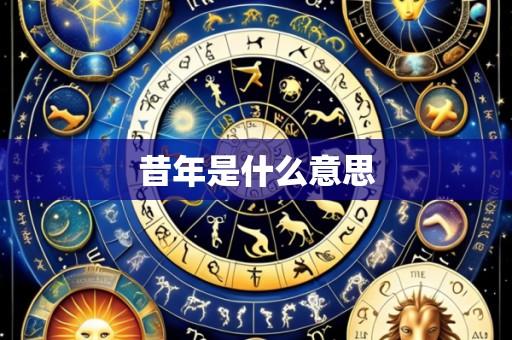 昔年是什么意思