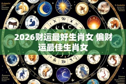2026财运最好生肖女 偏财运最佳生肖女