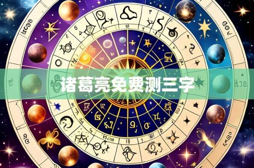 诸葛亮免费测三字