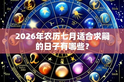 2026年农历七月适合求嗣的日子有哪些？