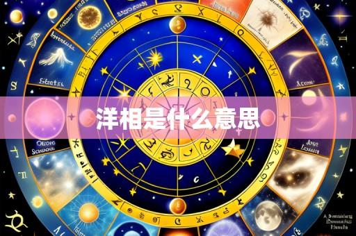 洋相是什么意思