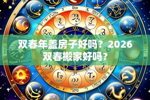 双春年盖房子好吗?2026双春搬家好吗?