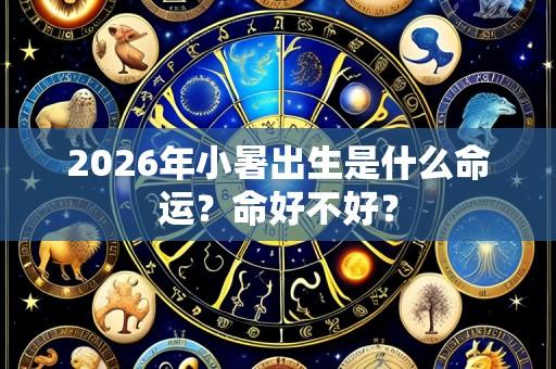 2026年小暑出生是什么命运？命好不好？