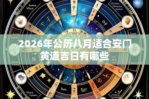 2026年公历八月适合安门黄道吉日有哪些