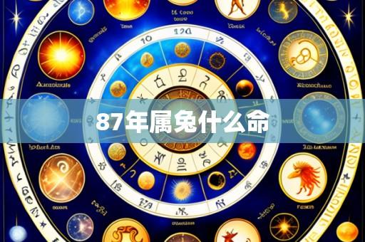 87年属兔什么命