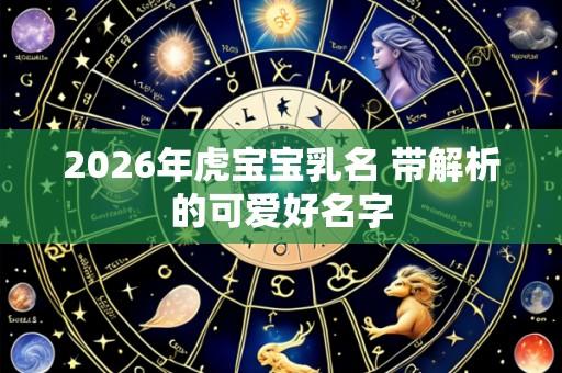 2026年虎宝宝乳名 带解析的可爱好名字